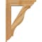 Ekena Millwork Funston Traditional Rough Sawn Bracket w/ Offset Brace, Western Red Cedar, 6"W x 22"D x 30"H BKT0604X22X30FST01RWR - alternate 4